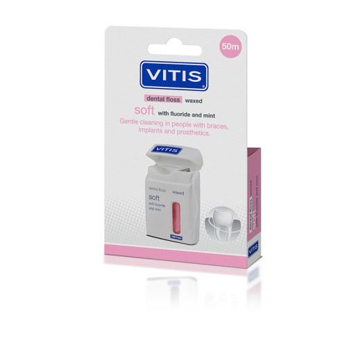 CRINEX VITIS DENTAL FLOSS Fil Dentaire Soft Ciré au Fluor et