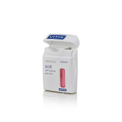 CRINEX VITIS DENTAL FLOSS Fil Dentaire Soft Ciré au Fluor et