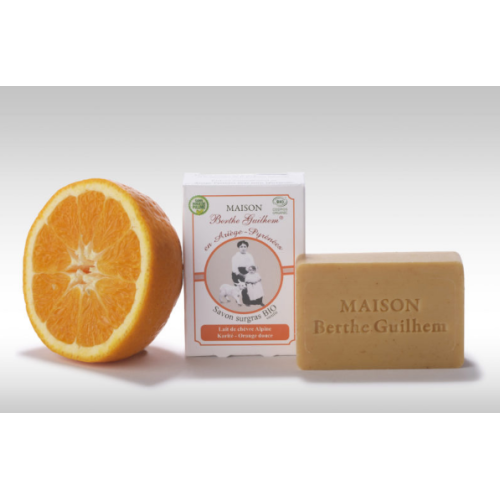 MAISON BERTHE GUILHEM Savon Lait de Chèvre Karité Orange - 100g