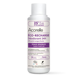 ACORELLE DÉODORANT BIO Eco-Recharge Peaux Sensibles Sans Parfum