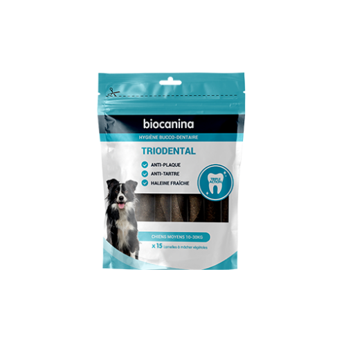 BIOCANINA Triodental Chien Moyen - 15 Lamelles