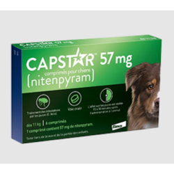 CAPSTAR Anti Puces Chien 57mg - 6 Comprimés