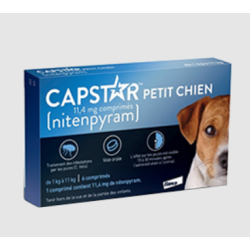 CAPSTAR Anti Puces Petit Chien 11,4mg - 6 Comprimés