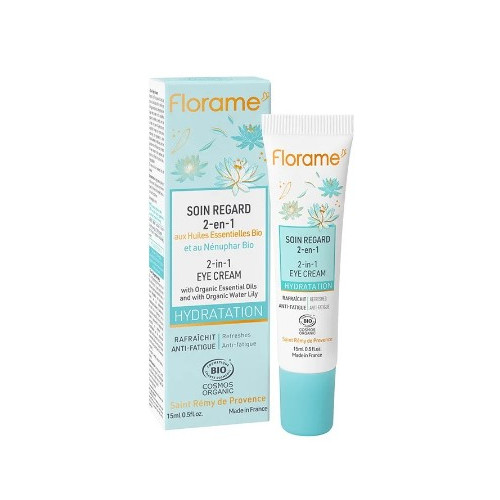 FLORAME Crème Hydratation Soin Regard 2 en 1 - 15ml