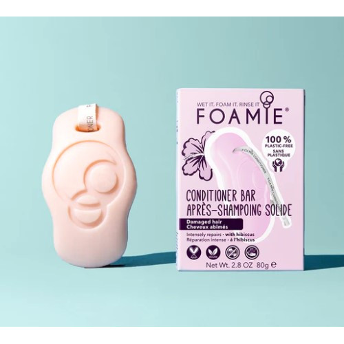 FOAMIE APRES-SHAMPOING SOLIDE Cheveux Abimés à l'Hibiscus - 45g