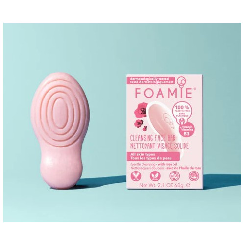 FOAMIE NETTOYANT VISAGE SOLIDE A LA ROSE - 60g