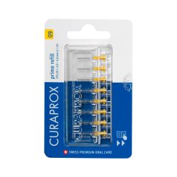 CURAPROX RECHARGES BROSSETTES INTERDENTAIRES PRIME CPS 09 sans Manche -8 Brossettes