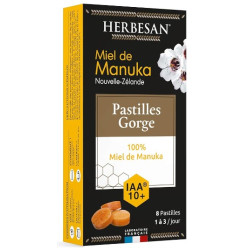 HERBESAN MIEL MANUKA IAA 10+ Miel Citron - 8 pastilles