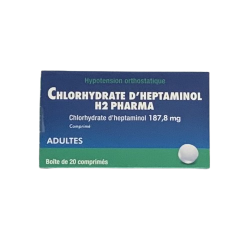 CHLORYDRATE D'HEPTAMINOL 187,8 mg - 20 comprimés