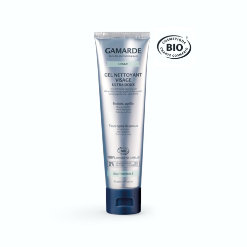 Gamarde Homme Gel Nettoyant Visage Ultra-Doux Bio 100 g