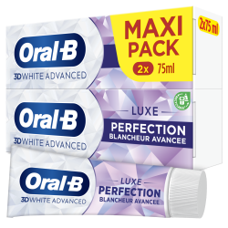 ORAL-B 3D DENTIFRICE WHITE LUXE Blancheur Avancée - Lot de