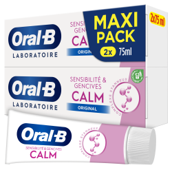 ORAL-B DENTIFRICE SENSIBILITÉ ET GENCIVES CALM - Lot de 2x75ml