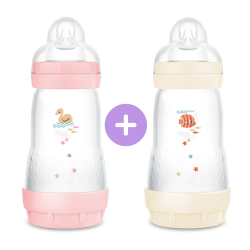 MAM BIBERON EASY START Anti-Colique +2 Mois Débit 2 Moyen Rose