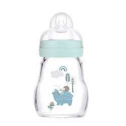 MAM GLASS BIBERON +0 Months Flow 1 Blue - 170ml