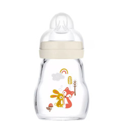 MAM GLASS BIBERON +0 Months Flow 1 White - 170ml