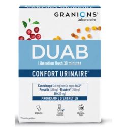 GRANIONS DUAB CONFORT URINAIRE Propolis Canneberge Zinc - 60 Gélules