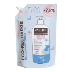 CATTIER BÉBÉ Gel Lavant Doux Hypoallergénique ECO-RECHARGE - 1L