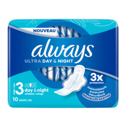 ALWAYS ULTRA Jour et Nuit (Taille 3) Serviettes Avec Ailettes-