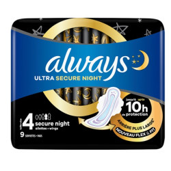 ALWAYS ULTRA Nuit (Taille 4) Serviettes Avec Ailettes - 9