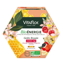 VITAFLOR BIO ÉNERGIE Gelée Royale 1000mg - 20 Ampoules de 10ml