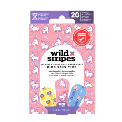 WILD STRIPES KIDS SENSITIVE Licornes - 20 Pansements