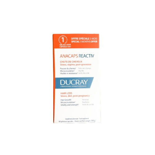 DUCRAY ANACAPS REACTIV - 90 Capsules 3 MONTHS