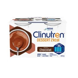 CLINUTREN® DESSERT 2KCAL Fraise - 4 Pots de 200g