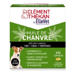 CLEMENT THEKAN ELLEVET Huile de Chanvre Chien 2 à 12kg - 45