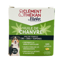 CLEMENT THEKAN ELLEVET Huile de Chanvre Chien 12k à 36 g - 45