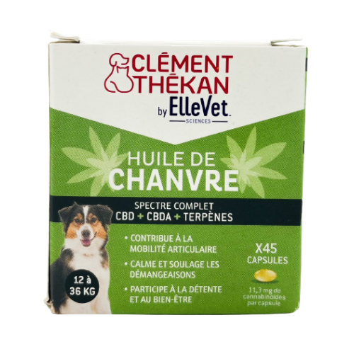 CLEMENT THEKAN ELLEVET Huile de Chanvre Chien 12k à 36 g - 45