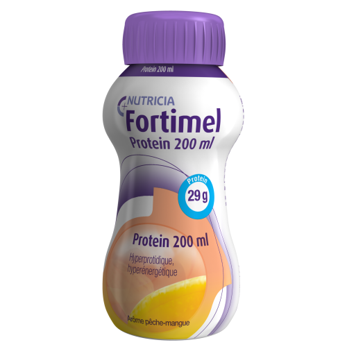 FORTIMEL PROTEIN Peach Mango - 4 Bottles of 200ml