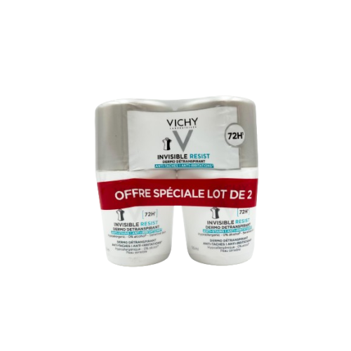 VICHY DÉODORANT BILLE Invisible Resist 72h - Lot de 2x50ml