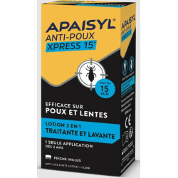 APAISYL POUX XPRESS Poux et Lentes 100ml