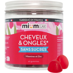 MIUM LAB CHEVEUX ET ONGLES Sans Sucre - 42 Gummies