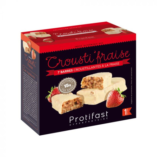 PROTIFAST Crousti Strawberry Bar 7 bars