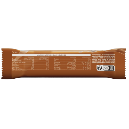 EAFIT LA BARRE PROTÉINES+VITAMINES Chocolate Peanuts - 49g