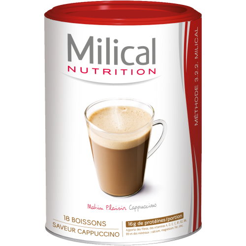 MILICAL BOISSON HYPER PROTÉINÉE Capuccino - 18 Repas