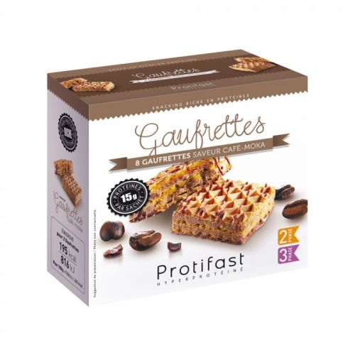 PROTIFAST Mocha Coffee Wafers - 8 Wafers