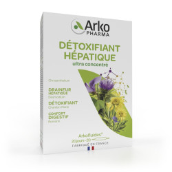 ARKOFLUIDES Détoxifiant Hépathique BIO - 20 Ampoules + 10