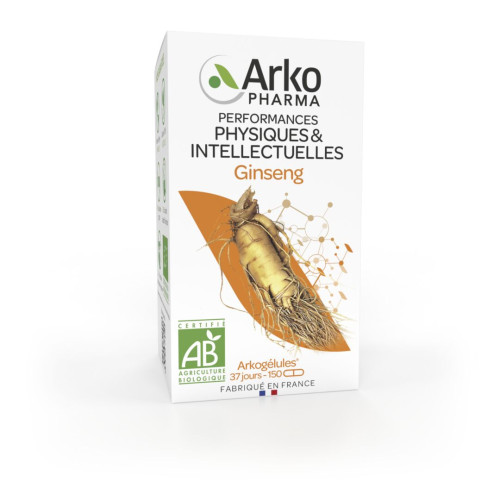 ARKOGELULES ORGANIC Ginseng - 45 Capsules