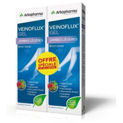 VEINOFLUX Gel Jambes légères Effet Froid - Lot de 2x150ml