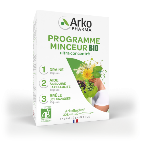 ARKOFLUIDES Organic Slimming Program - 30 Ampoules