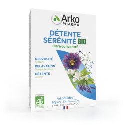 ARKOFLUIDES Détente et Sommeil BIO - 20 Ampoules