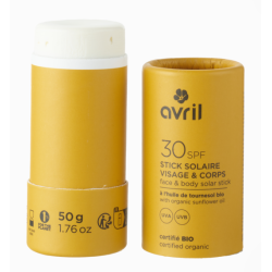 AVRIL Stick Solaire VISAGE & CORPS BIO - SPF30 50g