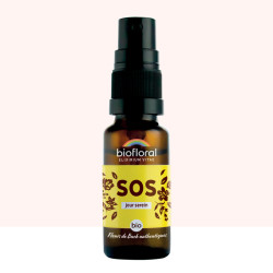 BIOFLORAL FLEURS DE BACH SOS Jour Serein Spray BIO - 20ml