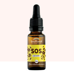 BIOFLORAL FLEURS DE BACH SOS Jour Serein Gouttes BIO - 20ml