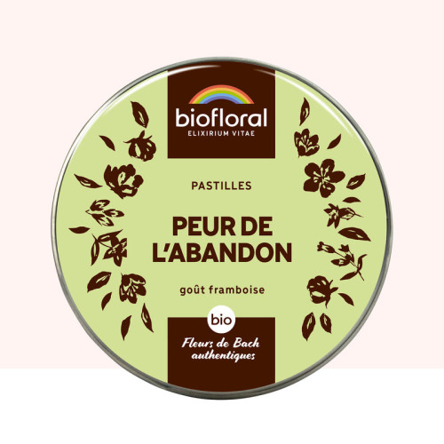 BIOFLORAL PASTILLES Peur de l'Abandon BIO Goût Framboise - 50g