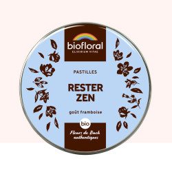 BIOFLORAL PASTILLES Rester Zen BIO Goût Framboise - 45g