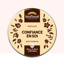 BIOFLORAL PASTILLES Confiance en Soi BIO Goût Framboise - 50g