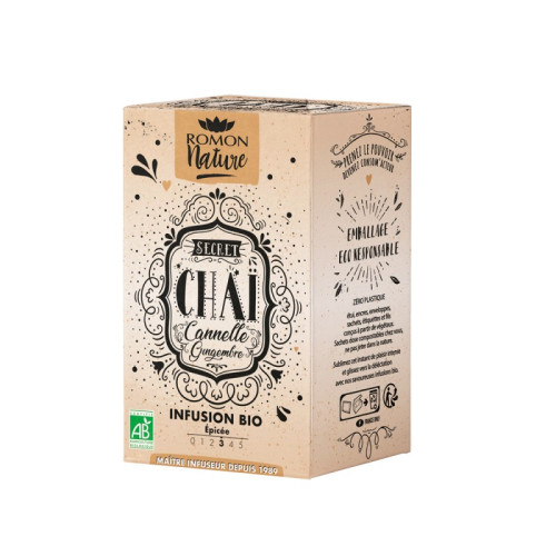 ROMON NATURE TISANE Secret Chaï Bio - 16 Sachets